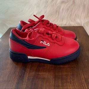 Fila Shoes‎ Size 8 Toddler Red Lace Up Sneaker’s